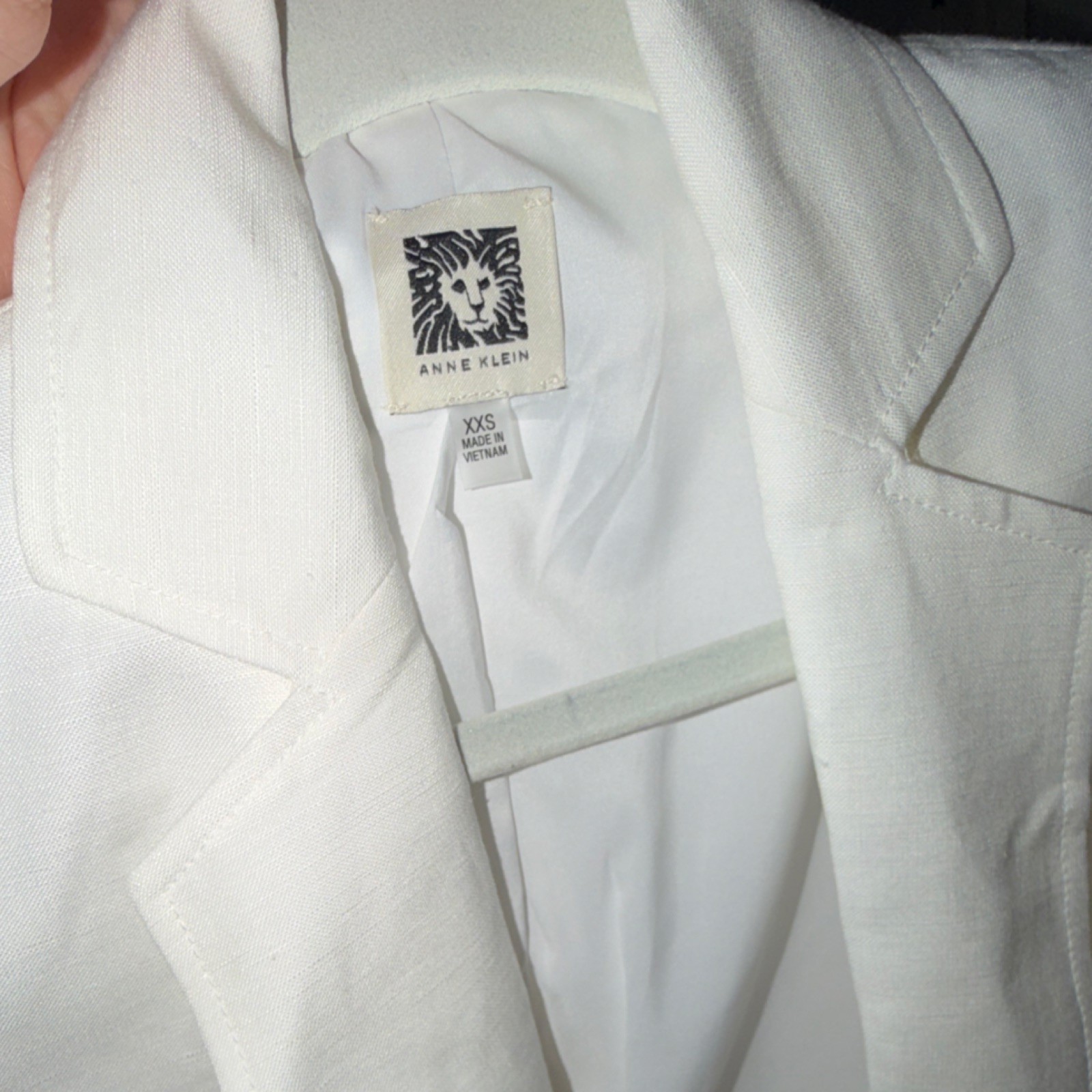 Anne Klein White Blazer Collared Button Suit Jack… - image 3