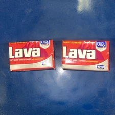 Lava Pumice Powered Heavy Duty Hand Cleaner Bar Soap 2 5.75 oz Lot Of 2