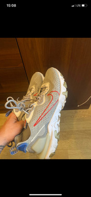 Nike React Vision Sneakers Grey Red EU 44.5 | Original | Used
