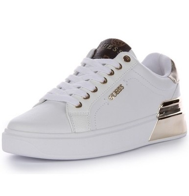 Guess Sneaker Damen Weiß Gold 