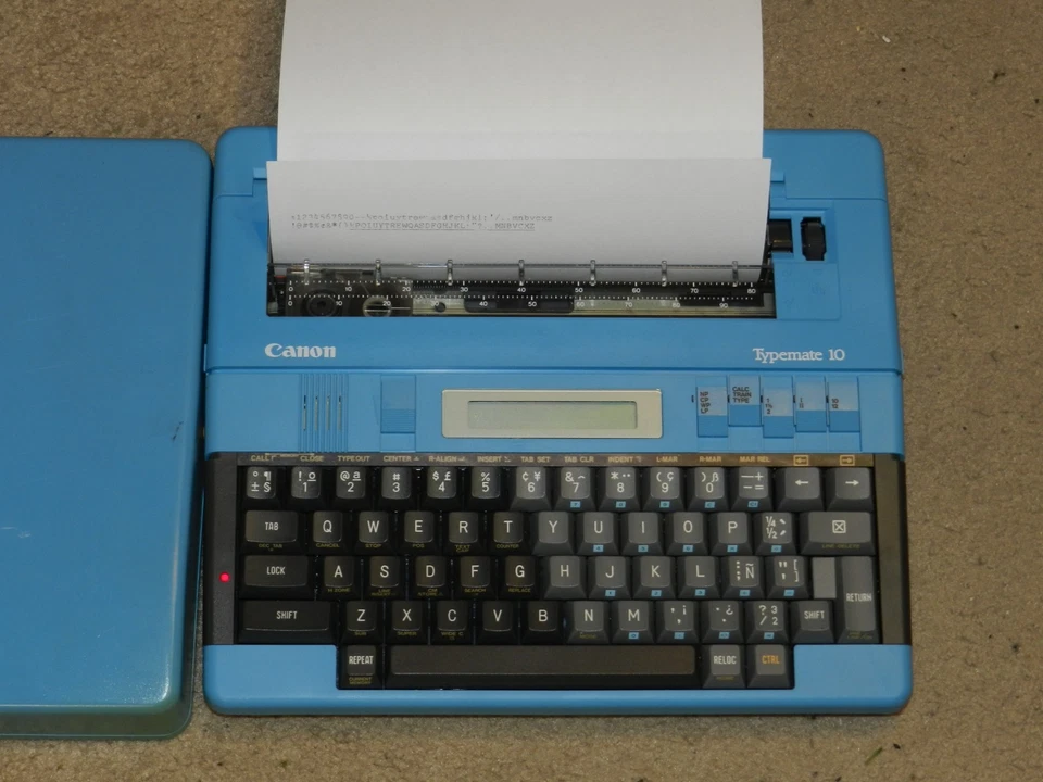 Máquina de escribir eléctrica Canon Typemate 10 PROBADA FUNCIONA Foto 2 de 3