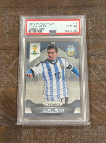 2014 Panini Prizm World Cup Lionel Messi PSA 10 #12 Argentina