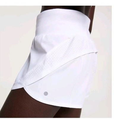 NEW CALIA Kick It Up Performance Shorts 3  Inseam Women s Color White LARGE