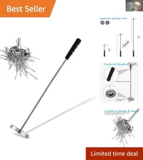 Retractable Magnetic Sweeper Pickup Tool - Effortlessly Collects Nails & Screws