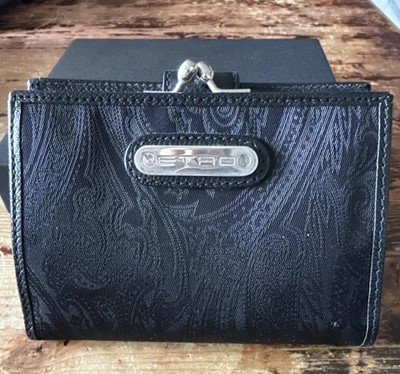 Vintage Etro Men s Wallet W/Coin Pouch Paisley Design With Box