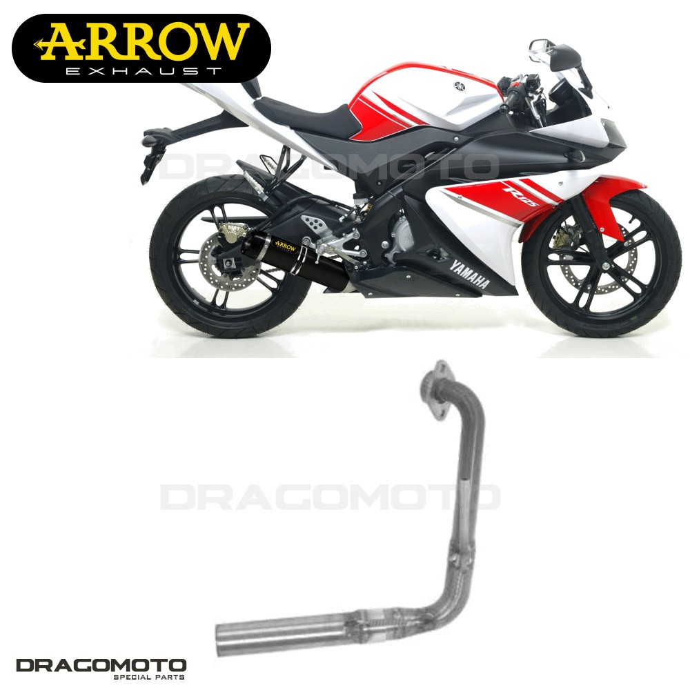 Collecteur ARROW RC pour YAMAHA YZF R125 2008-2009 en inox