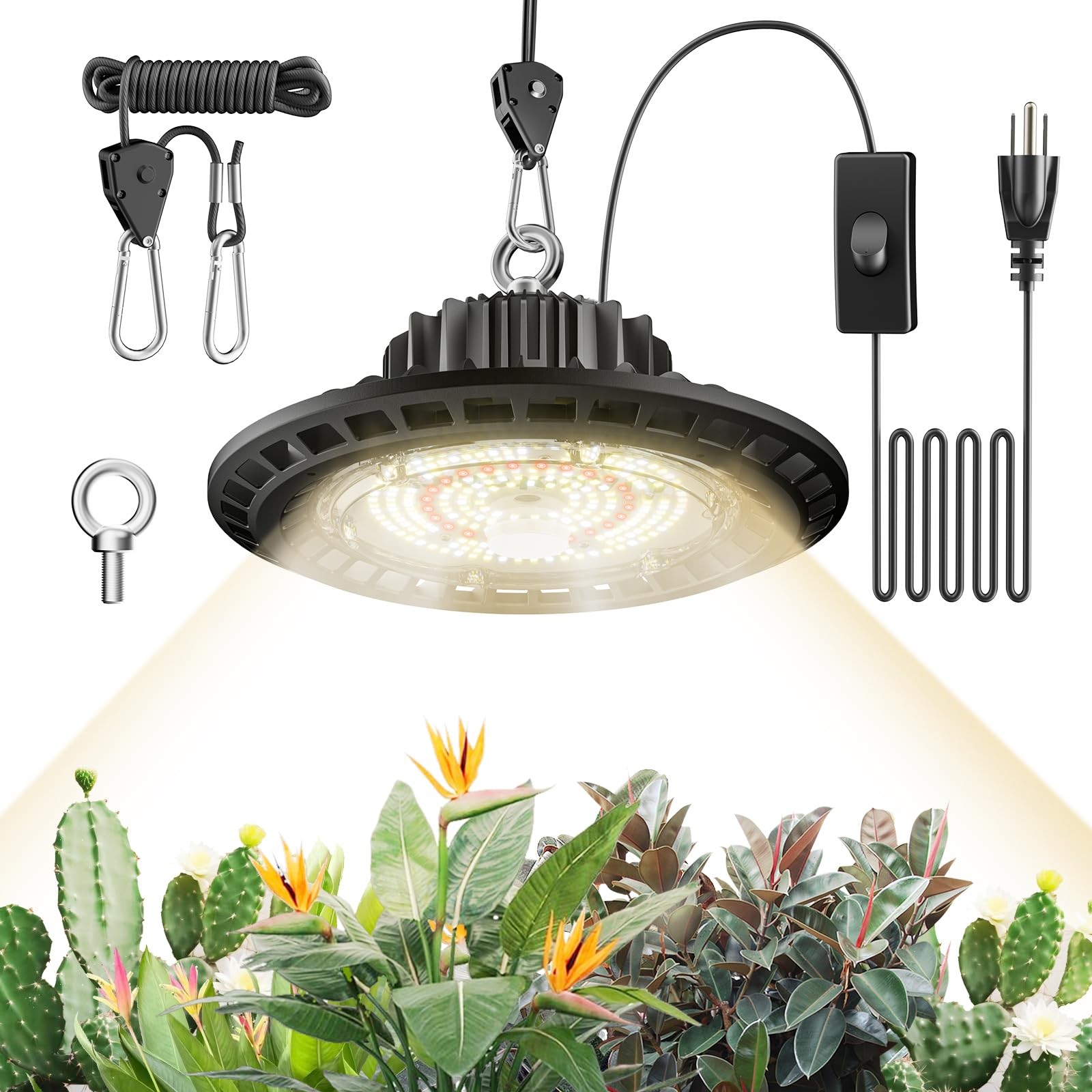 For Indoor Plants, Full Spectrum Ufo Lamp, Ip65 W...