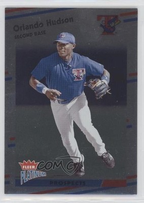 2003 Fleer Platinum Platinum Finish 58/100 Orlando Hudson #241 0q3