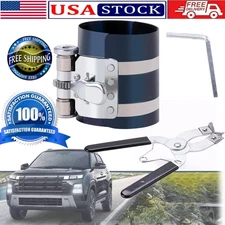 Piston Ring Compressor Professional Piston Install Tool with Pliers and Wrench ⭐