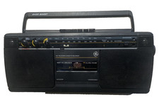 General Electric GE 3-5454 B Radio Boombox Ghetto Blaster Tested Working