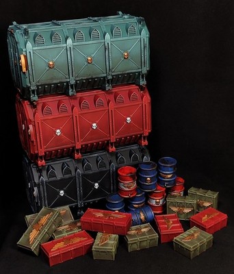 Battlezone: Manufactorum   Munitorum Armoured Containers painted Warhammer 40k
