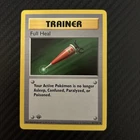 Full Heal 82/102 1st Edition Base Set 1999 Trainer WOTC Pokemon Card LP