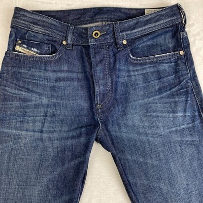 Herren Diesel BUSTER 0842N Jeans W30 L30 Regular Slim Tapered Blau