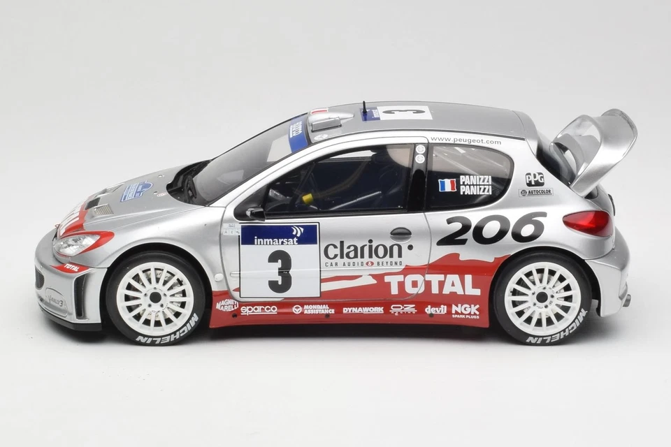 OT1085 Peugeot 206 WRC n3 G.Panizzi Rally Tour de Corse 2002 Otto 1/18 - Photo 3/4