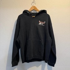 vintage 90s baggy boxy faded blue graphic hoodie