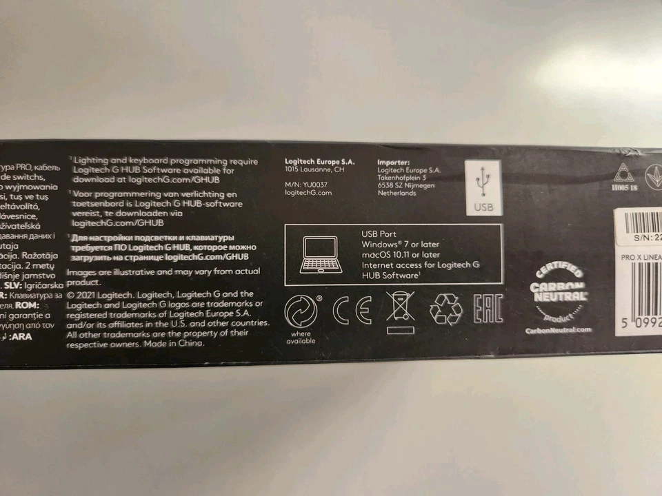 Brand New Logitech G PRO X Mechanical Gaming Keyboard - Image 3 of 4