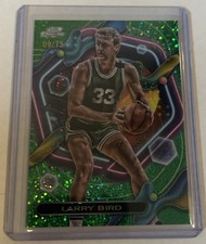 LARRY BIRD 2024 Topps Chrome Cosmic Green Space Dust Refractor /75 COLOR MATCH!