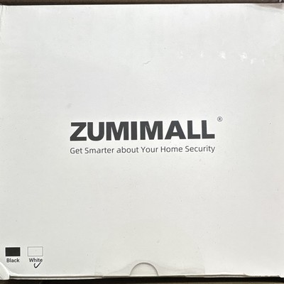 ZUMIMALL 3MP 4G Solar Security Camera System 4-Pack Indoor/Outdoor White