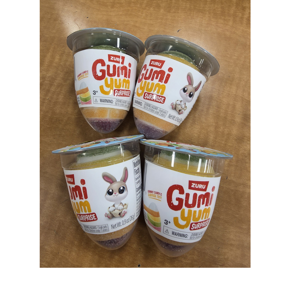 ZURU Gumi Yum Surprise Gummy Candy Cups, 0.9 oz Each, Set of 4, Cup ...