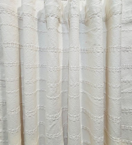 100% Cotton Shower Curtain Embroidery Striped Fabric Shower - Picture 4 of 11