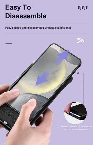 10000mAh Battery Case for Samsung Galaxy S24 Ultra 5G Charging cover Power Bank - Picture 10 of 10