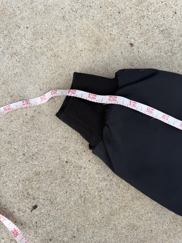 VTG DARE Jacket Mens Large Black Bomber Embroidered Spell Out Button Dumbrooke L - Picture 18 of 19