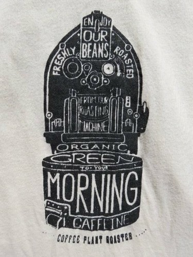 DHARMA TRADING USA Women’s Organic Coffee Hooded Long Sleeves Tee Shirt size S - Picture 4 of 6