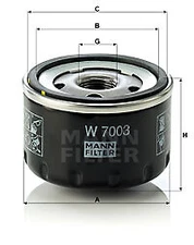 MANN-FILTER W 7003 OIL FILTER FOR ALFA ROMEO FIAT LANCIA