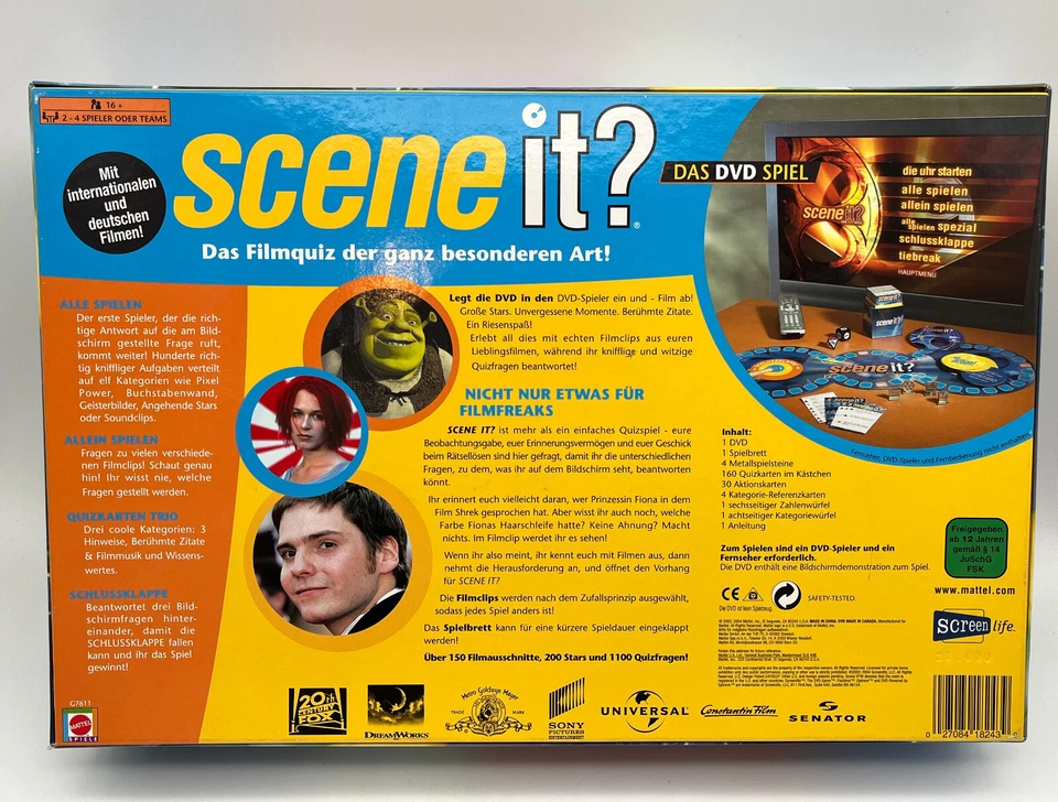Mattel Scene it? Das DVD Spiel - Kinoquiz mit echten Filmclips - ab 16 Jahren - Bild 2 von 2