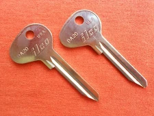 2 DATSUN NISSAN ILCO KEY BLANKS DA20 FITS DATSUN NISSAN 1966 1967 1968 1969 1970
