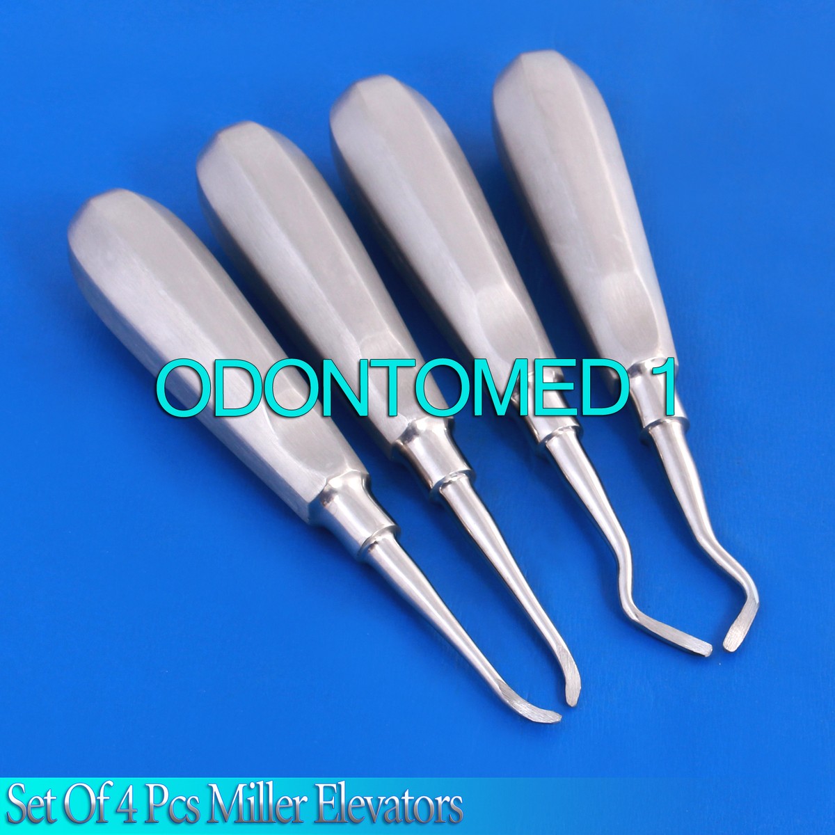 Miller Dental Elevators #74 & #73 Set - Curved Right & Left Elevators For Tooth Extraction 4 thumbnail image