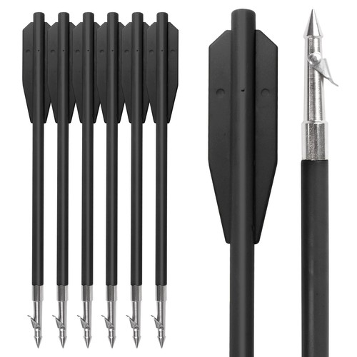 6.8" Black Plastic Fishing Hunting Bolts Arrows for 50 to 130 Pounds Crossbow 6X - Picture 3 of 11
