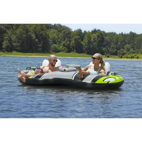 Adult Unisex Rapid Rider II Double Inflatable River Tube Float, Multicolor - Picture 3 of 8