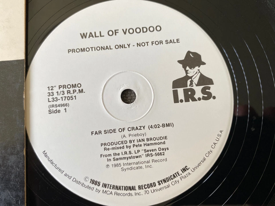 WALL OF VOODOO, FAR SIDE OF CRAZY, PROMO 12" VINYL Single 1985 Both Sides Same Foto 2 de 4