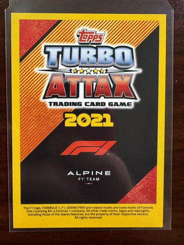 Topps F1 Turbo Attax 2021 - #47 Esteban Ocon - Imagen 2 de 2