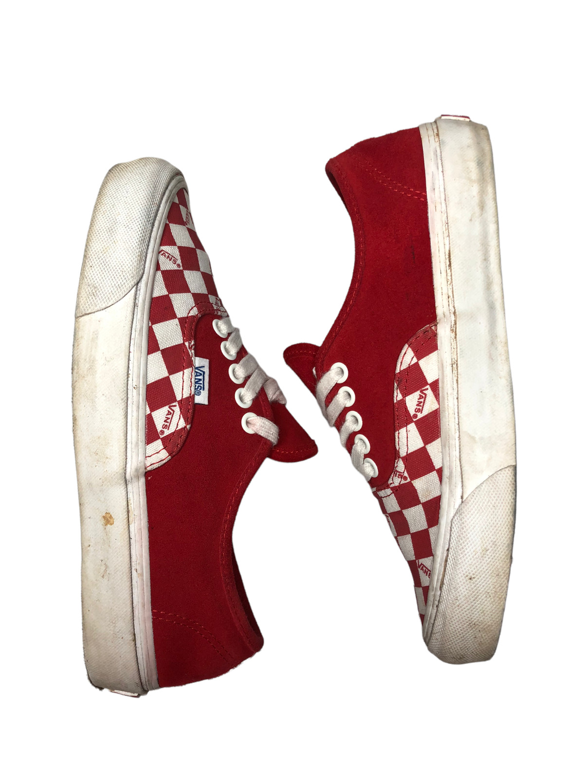 Vans Old Skool Checkerboard Red White Skateboard Shoe… Gem