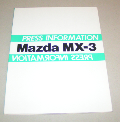 Pressemappe / Produktinfo | Mazda MX-3 | Ausgabe 1991 - Bild 1 von 3