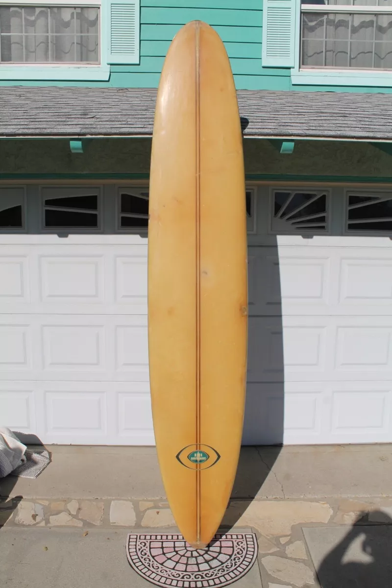 9 7 Bing Copeland Singed Vintage Wood D Fin 60 s Single Fin Longboard Surfboard