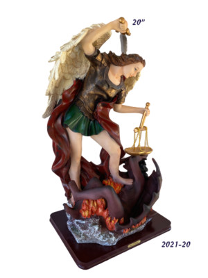 San Miguel Arcangel 20'' Religious Figurine St. Michael Archangel , New 
