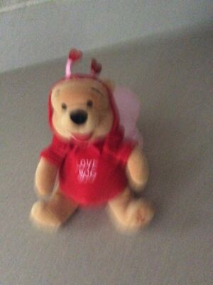 Winnie the Pooh FIREFLY Love Bug Mini Bean Bag Plush 2000 NWT - TAIL LIGHTS UP