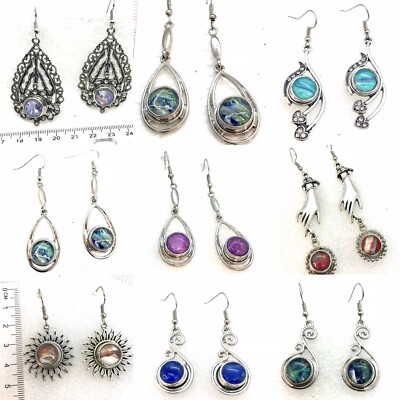 Snap earrings with handmade mini 12 mm snaps  gingersnaps Noosa snowflake