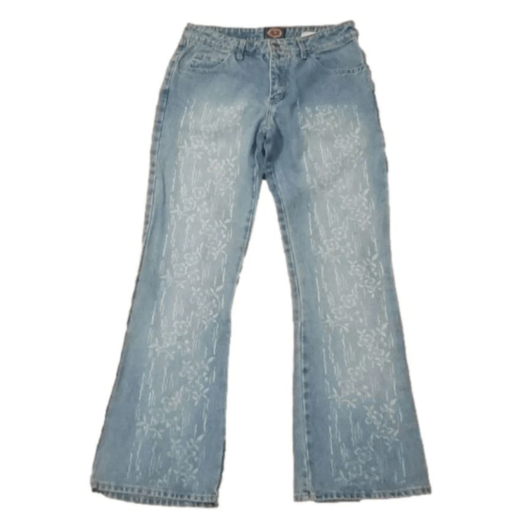 Jeans Femme Paris Blues – Coupe Flare – Taille 7 (Juniors) – Denim Extensible – Occasion Très Bon état
