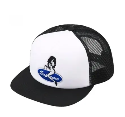 Supreme Pin Up Mesh Back 5 Panel Hat FW22 Black Snapback Supreme Pin Up Mesh Back 5 Panel Hat FW22 Black Snapback