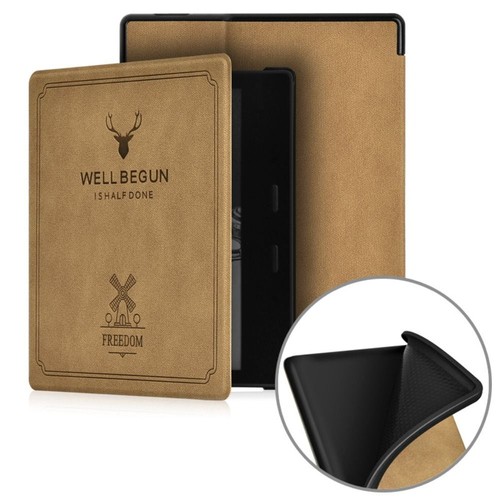 Funda Smart Cover PU Leather Protective Shell for Kindle Oasis 2/3 Home Office - Picture 16 of 20
