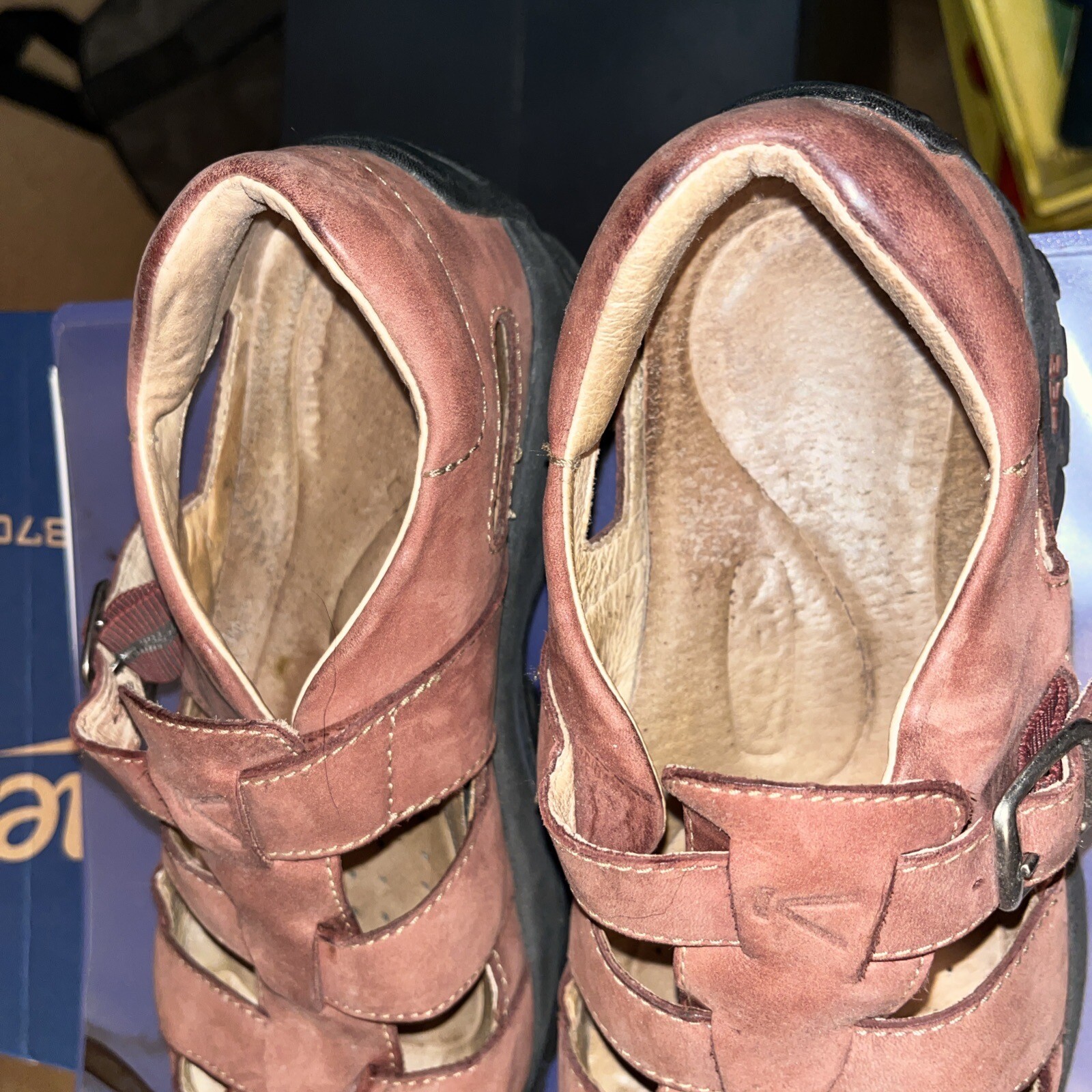 Scarpe donna Keen taglia 7 5 nere marroni impermeabili sandali trekking blu usate