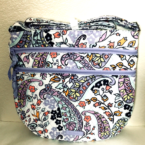 Vera Bradley ~ "Maddalena Paisley Soft" ~ Triple Zip Hipster/Cross Body ~ NWT