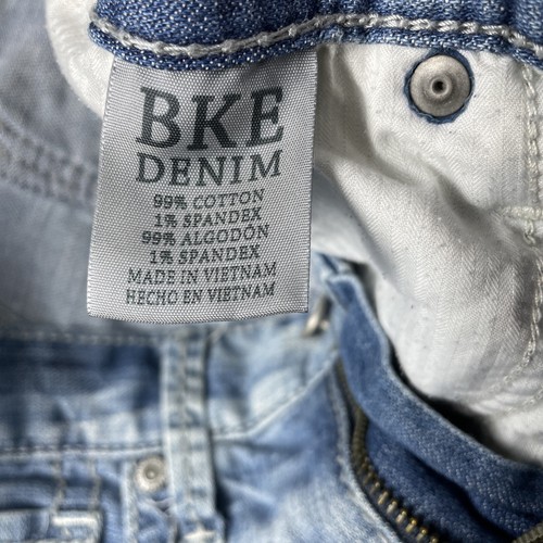 BKE Buckle Jeans Men's Sz. 28S* Blue Carter Bootcut Ripped Distressed Denim - Picture 14 of 14