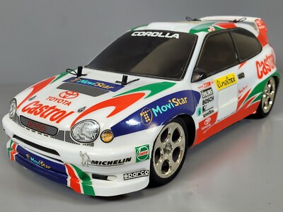 TAMIYA トヨタ カローラ WRC 1/10 Custom Tamiya RC 1/10 Toyota Corolla WRC Castrol + FF01 Chassis