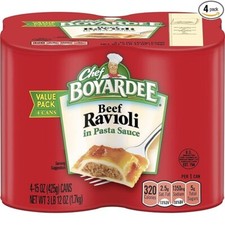 Chef Boyardee Beef Ravioli, 15 oz, 4 Pack