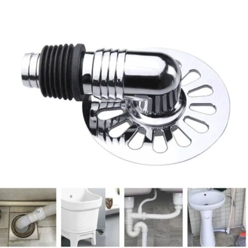 10cm Drain Joint Stainless Steel Bathroom Wash Machine Toilet Sewer  Toile - Afbeelding 1 van 6